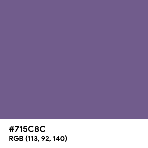 Dark Lavender (Hex code: 715C8C) Thumbnail