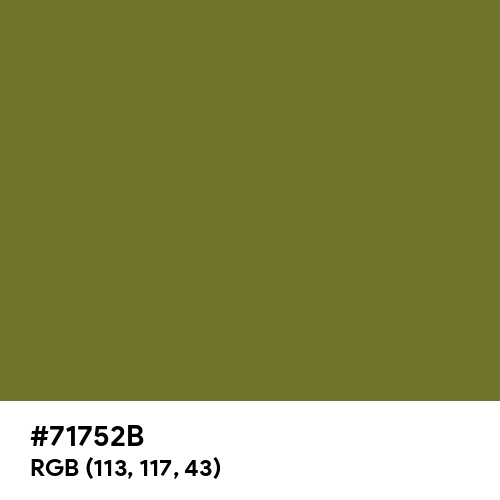Mustard Green (Hex code: 71752B) Thumbnail