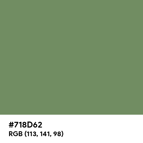 Russian Green (Hex code: 718D62) Thumbnail
