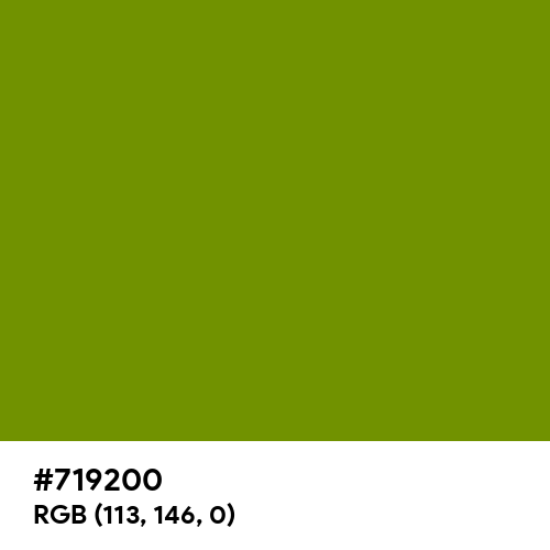 Olive (Hex code: 719200) Thumbnail