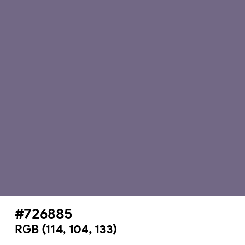 Old Lavender (Hex code: 726885) Thumbnail