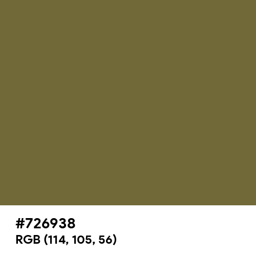 Mustard Green (Hex code: 726938) Thumbnail