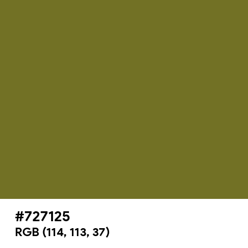 Mustard Green (Hex code: 727125) Thumbnail