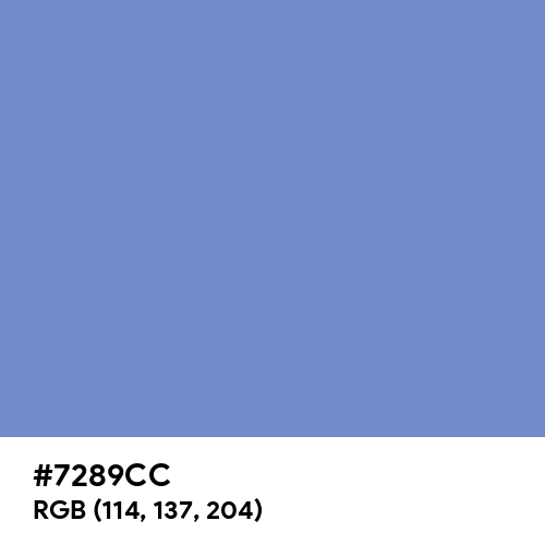 Blue-Gray (Hex code: 7289CC) Thumbnail