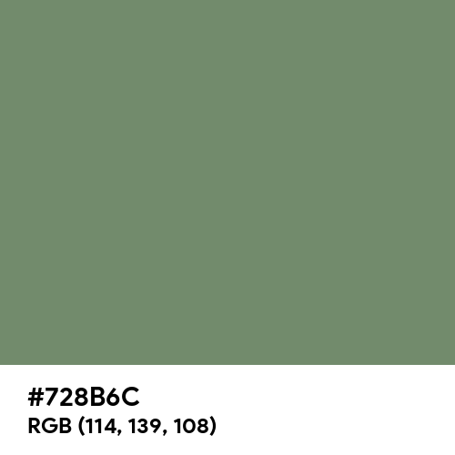 Camouflage Green (Hex code: 728B6C) Thumbnail