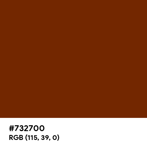 Kenyan Copper (Hex code: 732700) Thumbnail