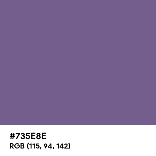 Dark Lavender (Hex code: 735E8E) Thumbnail