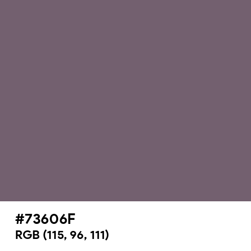Old Lavender (Hex code: 73606F) Thumbnail