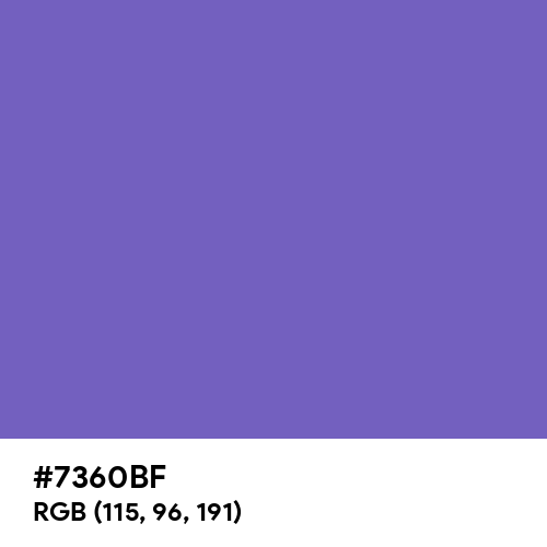 Blue-Violet (Crayola) (Hex code: 7360BF) Thumbnail