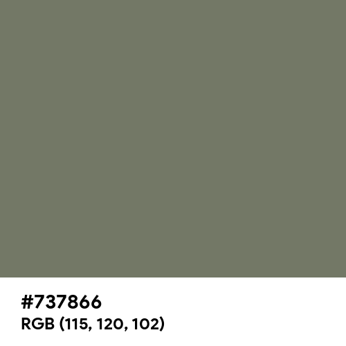 Velvet Green Grey (Hex code: 737866) Thumbnail