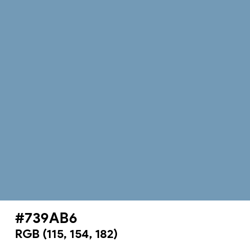 Air Superiority Blue (Hex code: 739AB6) Thumbnail