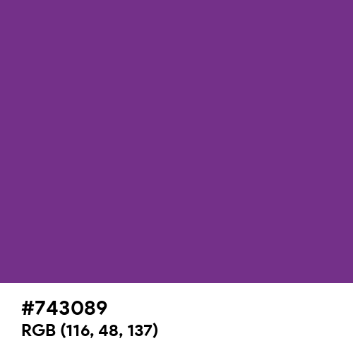 Luxury Purple (Hex code: 743089) Thumbnail