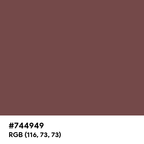 Tuscan Red (Hex code: 744949) Thumbnail