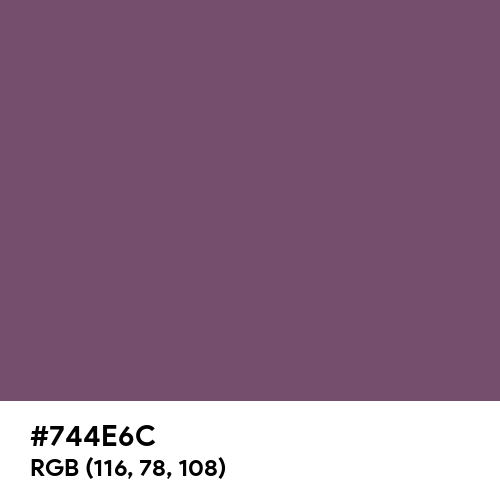 Purple Angel (Hex code: 744E6C) Thumbnail