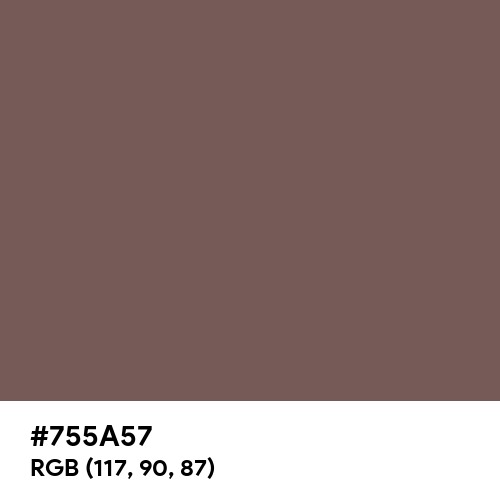 Deep Taupe (Hex code: 755A57) Thumbnail