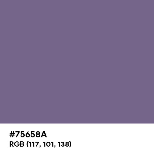 Chinese Violet (Hex code: 75658A) Thumbnail