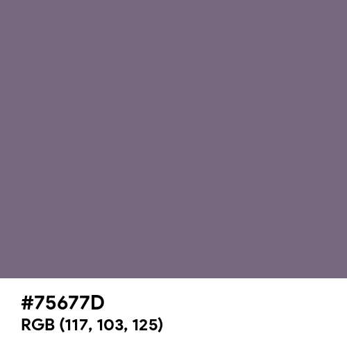 Old Lavender (Hex code: 75677D) Thumbnail
