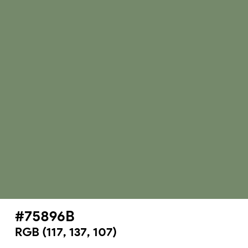 Camouflage Green (Hex code: 75896B) Thumbnail