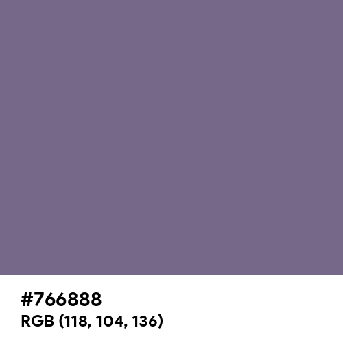 Old Lavender (Hex code: 766888) Thumbnail