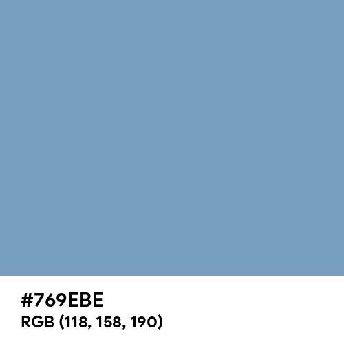 Air Superiority Blue (Hex code: 769EBE) Thumbnail