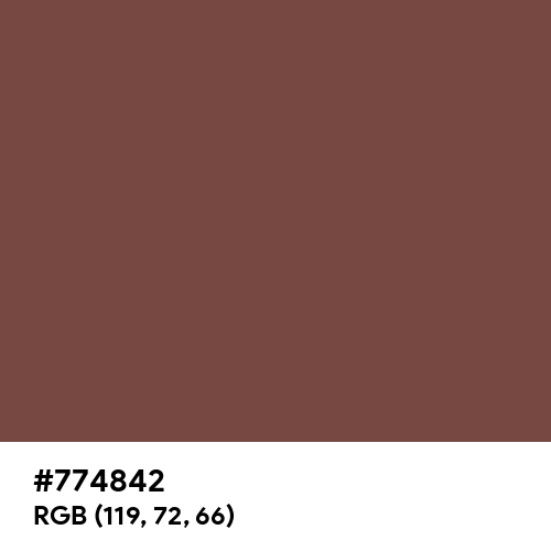 Tuscan Red (Hex code: 774842) Thumbnail