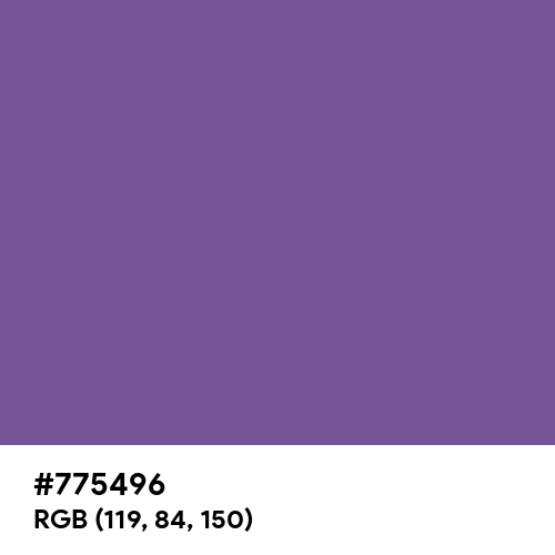 Deep Lavender (Pantone) (Hex code: 775496) Thumbnail