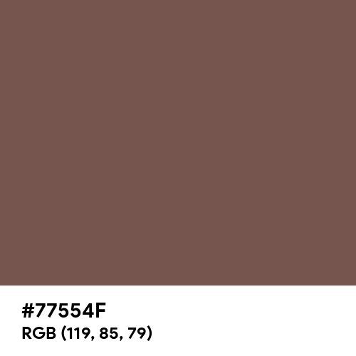 Tuscan Red (Hex code: 77554F) Thumbnail