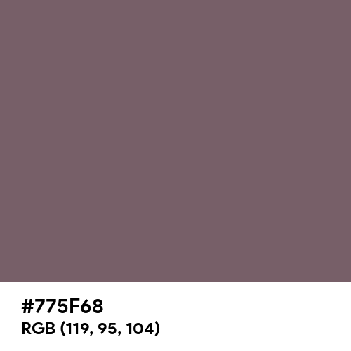 Deep Taupe (Hex code: 775F68) Thumbnail