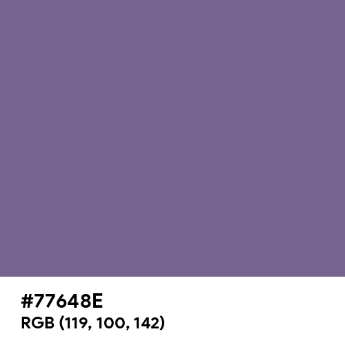 French Lilac (Hex code: 77648E) Thumbnail