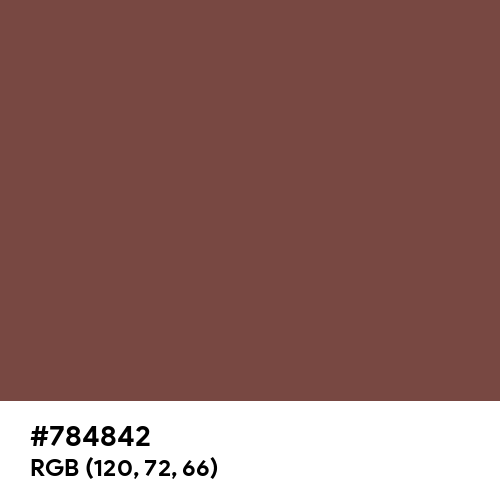 Tuscan Red (Hex code: 784842) Thumbnail