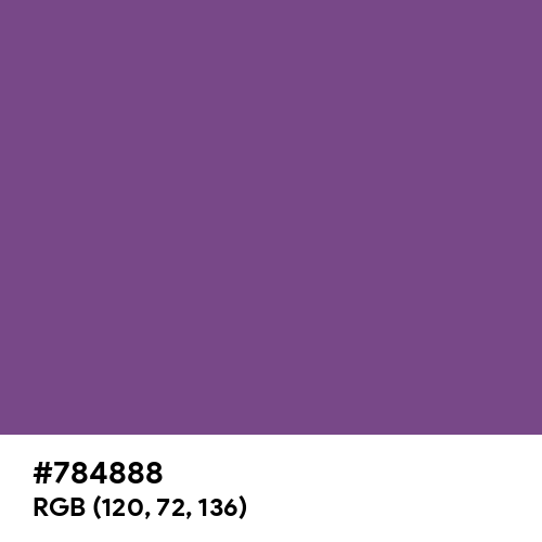 Violet Purple (Hex code: 784888) Thumbnail