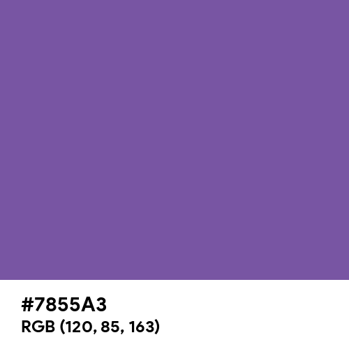 Royal Purple (Hex code: 7855A3) Thumbnail