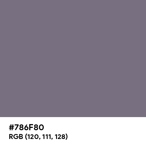 Gray Purple (Hex code: 786F80) Thumbnail