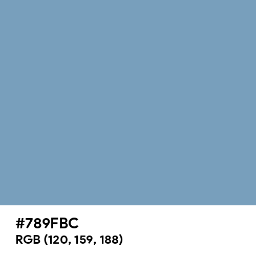 Air Superiority Blue (Hex code: 789FBC) Thumbnail