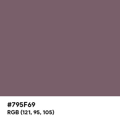 Deep Taupe (Hex code: 795F69) Thumbnail