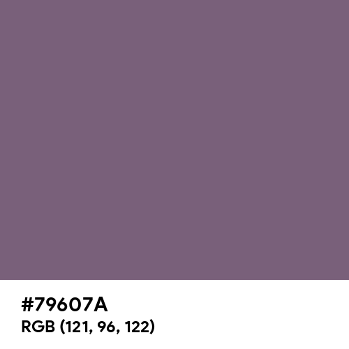 Old Lavender (Hex code: 79607A) Thumbnail