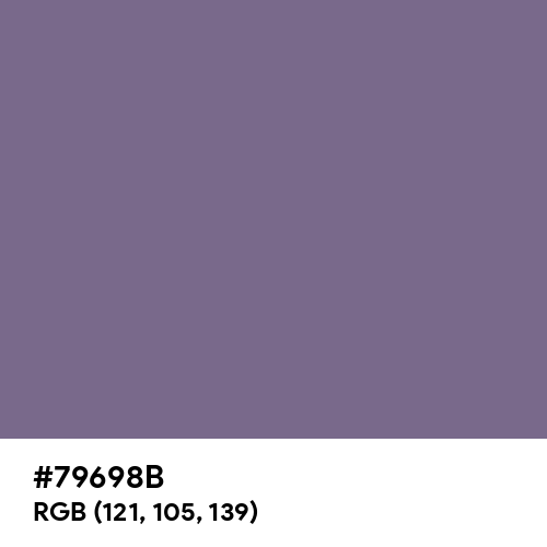 Chinese Violet (Hex code: 79698B) Thumbnail