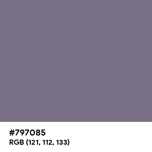 Old Lavender (Hex code: 797085) Thumbnail