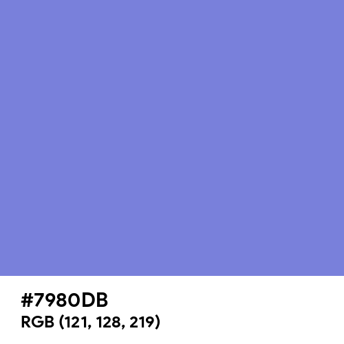 Violet-Blue (Crayola) (Hex code: 7980DB) Thumbnail