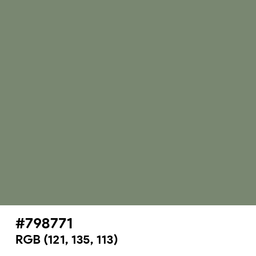Camouflage Green (Hex code: 798771) Thumbnail