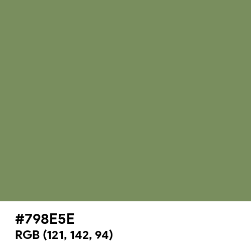 Camouflage Green (Hex code: 798E5E) Thumbnail