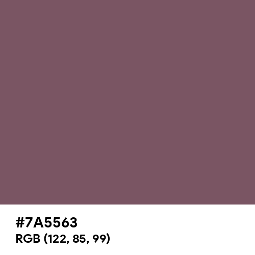 Deep Taupe (Hex code: 7A5563) Thumbnail