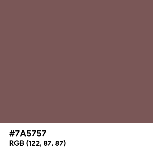 Deep Taupe (Hex code: 7A5757) Thumbnail