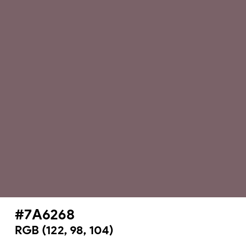 Deep Taupe (Hex code: 7A6268) Thumbnail