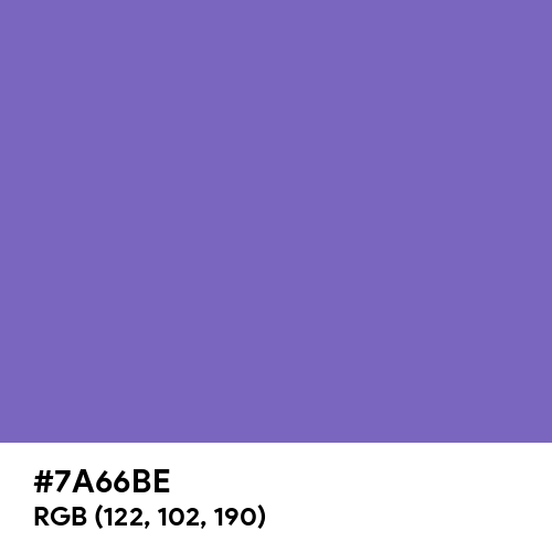 Blue-Violet (Crayola) (Hex code: 7A66BE) Thumbnail