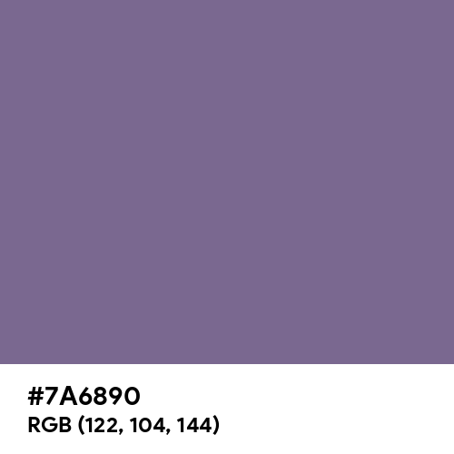 French Lilac (Hex code: 7A6890) Thumbnail