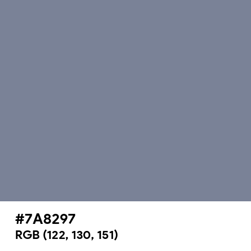 Light Slate Gray (Hex code: 7A8297) Thumbnail