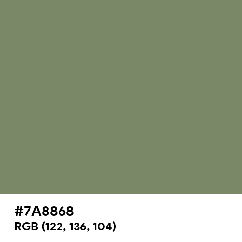 Camouflage Green (Hex code: 7A8868) Thumbnail