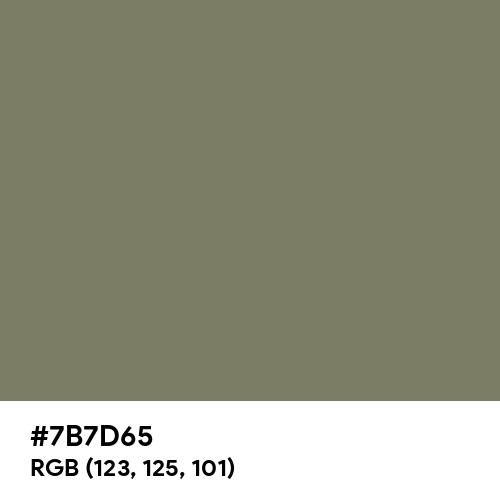Camouflage Green (Hex code: 7B7D65) Thumbnail
