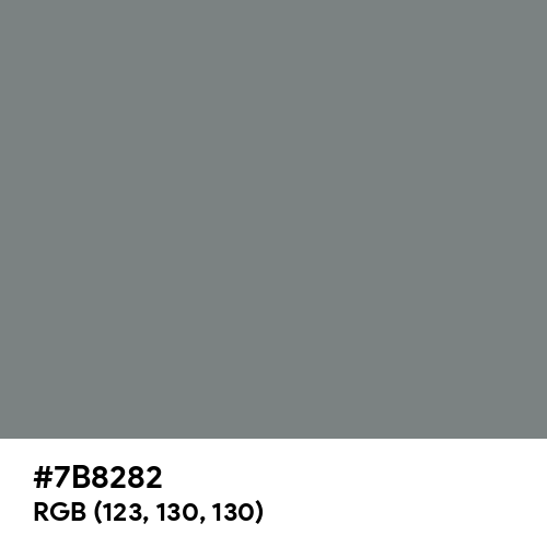 Gray (HTML/CSS Gray) (Hex code: 7B8282) Thumbnail